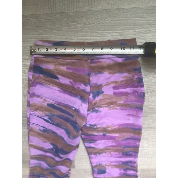 Purple tye dye leggings flare stretch - Picture 6 of 9